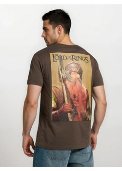 Sinsay - Bawełniana koszulka z nadrukiem The Lord of the Rings - brązowy ze sklepu Sinsay w kategorii T-shirty męskie - zdjęcie 189044587