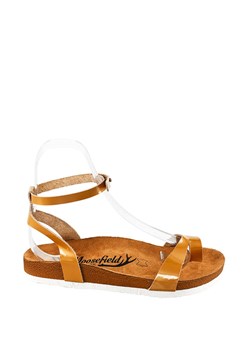 Moosefield Skórzane sandały w kolorze złotym ze sklepu Limango Polska w kategorii Sandały damskie - zdjęcie 189045996