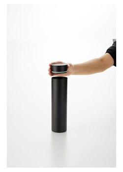 Yamazaki Pudełko "Tower" w kolorze czarnym na chusteczki - wys. 25 x Ø 6,8 cm ze sklepu Limango Polska w kategorii Akcesoria i przechowywanie - zdjęcie 189046267