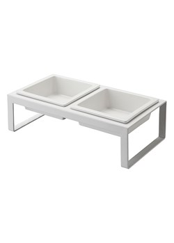 Yamazaki Miski w kolorze białym dla zwierząt - 29 x 10 x 15,5 cm ze sklepu Limango Polska w kategorii Dla zwierząt - zdjęcie 189047015