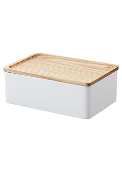 Yamazaki Pudełko w kolorze białym - 18,5 x 7 x 12,5 cm ze sklepu Limango Polska w kategorii Akcesoria i przechowywanie - zdjęcie 189047277