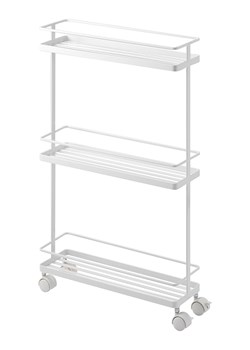 Yamazaki Wózek kuchenny "Tower" w kolorze białym - 38 x 66 x 12 cm ze sklepu Limango Polska w kategorii Akcesoria i przechowywanie - zdjęcie 189047728