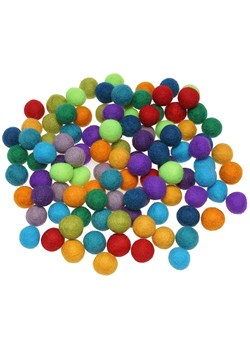 SUNNYSUE Kulki filcowe (120 szt.) w różnych kolorach ze sklepu Limango Polska w kategorii Zabawki - zdjęcie 189048466