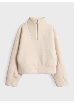 OPUS Bluza pluszowa w kolorze beżowym ze sklepu Limango Polska w kategorii Swetry damskie - zdjęcie 189050197