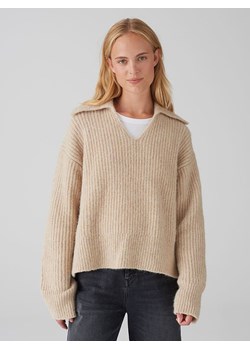 OPUS Sweter w kolorze beżowym ze sklepu Limango Polska w kategorii Swetry damskie - zdjęcie 189050747