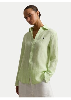 Polo Ralph Lauren Koszula 211A96158001 Zielony Classic Fit ze sklepu MODIVO w kategorii Koszule damskie - zdjęcie 189056125