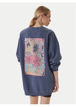 Roxy Bluza Saturday Night Vibes ERJFD03002 Niebieski Relaxed Fit ze sklepu MODIVO w kategorii Bluzy damskie - zdjęcie 189056176