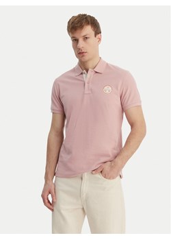 Napapijri Polo E-Clanis NP0A4ID3 Różowy Regular Fit ze sklepu MODIVO w kategorii T-shirty męskie - zdjęcie 189056207