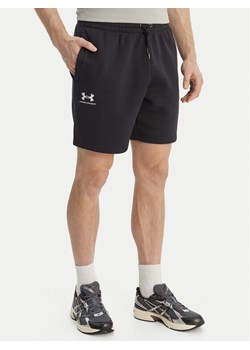 Under Armour Szorty sportowe UA Icon Fleece 1380377 Czarny Regular Fit ze sklepu MODIVO w kategorii Spodenki męskie - zdjęcie 189056247