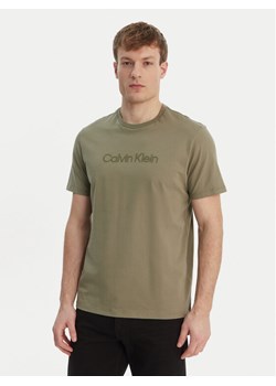 Calvin Klein T-Shirt LV04LF810G Zielony Regular Fit ze sklepu MODIVO w kategorii T-shirty męskie - zdjęcie 189056395