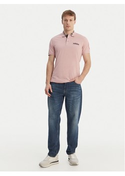 Napapijri Polo E-Amundsen NP0A4IN9 Różowy Regular Fit ze sklepu MODIVO w kategorii T-shirty męskie - zdjęcie 189056417