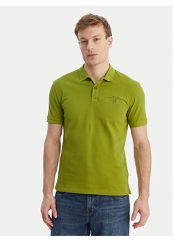 Napapijri Polo Elbas NP0A4GDL Zielony Regular Fit ze sklepu MODIVO w kategorii T-shirty męskie - zdjęcie 189056418