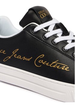 Versace Jeans Couture Sneakersy 80VA3SKL ZPB77 G89 Czarny ze sklepu MODIVO w kategorii Buty sportowe damskie - zdjęcie 189056977