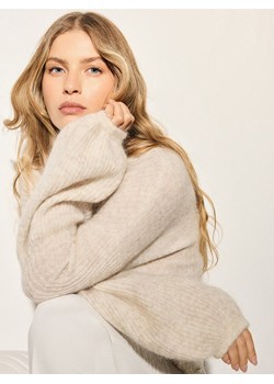 Mohito - Sweter z dodatkiem wełny i moheru - beżowy ze sklepu Mohito w kategorii Swetry damskie - zdjęcie 189058288