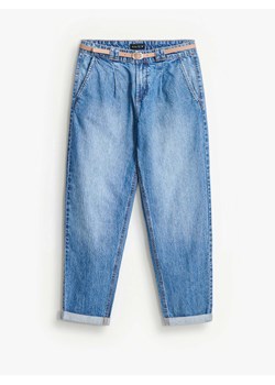 Mohito - Jeansy chino slim z paskiem - niebieski ze sklepu Mohito w kategorii Jeansy damskie - zdjęcie 189058296