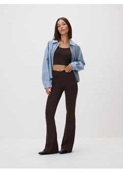 Reserved - Top - ciemnobrązowy ze sklepu Reserved w kategorii Bluzki damskie - zdjęcie 189058377