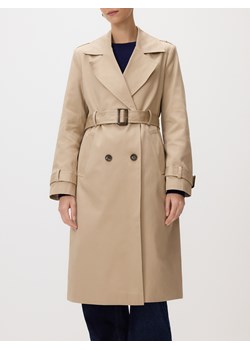 Reserved - Bawełniany trencz z paskiem - beżowy ze sklepu Reserved w kategorii Płaszcze damskie - zdjęcie 189058489