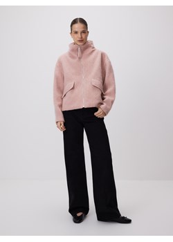 Reserved - Kurtka z wełną - pastelowy róż ze sklepu Reserved w kategorii Kurtki damskie - zdjęcie 189058637