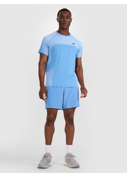 Męska koszulka treningowa 4F 4FWAW25TFTSM1457 - niebieska ze sklepu Sportstylestory.com w kategorii T-shirty męskie - zdjęcie 189058798
