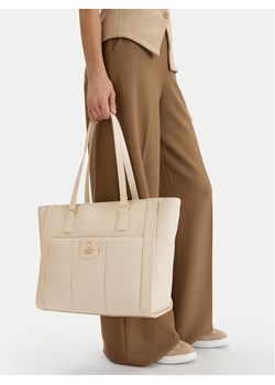 Torebka Beverly Hills Polo Club CEO-BHPC-C-021-09 Écru ze sklepu eobuwie.pl w kategorii Torby Shopper bag - zdjęcie 189059179