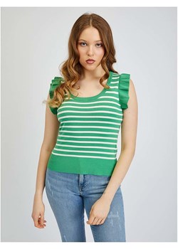 orsay Koszulka w kolorze zielono-białym ze sklepu Limango Polska w kategorii Bluzki damskie - zdjęcie 189059879