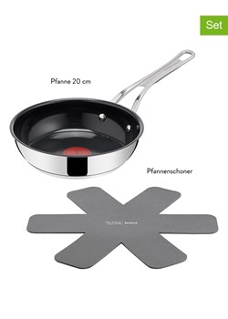 Jamie Oliver 2-częściowy zestaw "Jo Classic" w kolorze srebrno-czarnym - Ø 20 cm ze sklepu Limango Polska w kategorii Garnki - zdjęcie 189060308