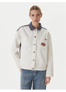 RVCA Kurtka jeansowa Lauryn Alvarez 23B151500 Écru Regular Fit ze sklepu MODIVO w kategorii Kurtki damskie - zdjęcie 189060519