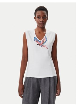 LOLA CASADEMUNT Top MS2515019 Biały Regular Fit ze sklepu MODIVO w kategorii Bluzki damskie - zdjęcie 189060535