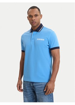 Napapijri Polo E-Zeri NP0A4ID4 Niebieski Regular Fit ze sklepu MODIVO w kategorii T-shirty męskie - zdjęcie 189060537