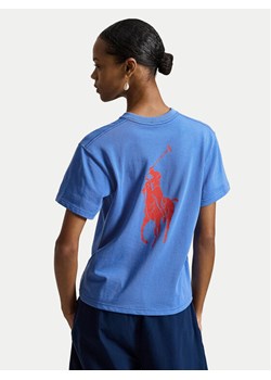 Polo Ralph Lauren T-Shirt 211A96263002 Niebieski Regular Fit ze sklepu MODIVO w kategorii Bluzki damskie - zdjęcie 189060607