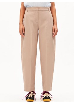 ARMEDANGELS Damskie spodnie materiałowe - Barrel Kobiety Bawełna brązowy jednolity ze sklepu vangraaf w kategorii Spodnie damskie - zdjęcie 189061997