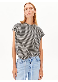 ARMEDANGELS Koszulka damska - Slub Kobiety Bawełna (100%) czarny w paski ze sklepu vangraaf w kategorii Bluzki damskie - zdjęcie 189062005