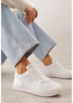 Białe Przeszywane Sneakersy w Klasycznym Stylu Zeosa ze sklepu renee.pl w kategorii Buty sportowe damskie - zdjęcie 189062066