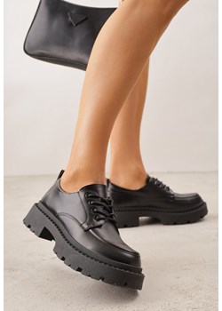 Czarne Półbuty VICES w Stylu Tech Gothic Ravithiel ze sklepu renee.pl w kategorii Półbuty damskie - zdjęcie 189062198
