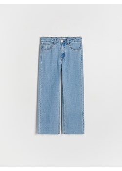 Reserved - Jeansy straight fit z ćwiekami - niebieski ze sklepu Reserved w kategorii Spodnie dziewczęce - zdjęcie 189062228