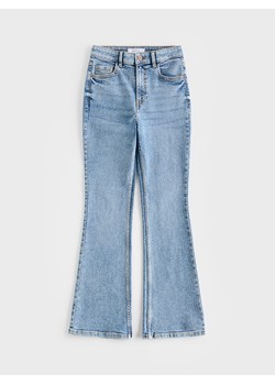 Reserved - Jeansy flare z krótszą nogawką - niebieski ze sklepu Reserved w kategorii Jeansy damskie - zdjęcie 189062495