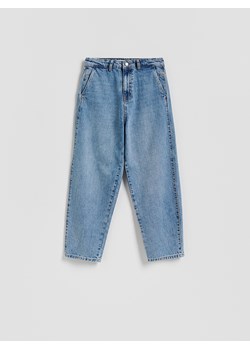 Reserved - Jeansy barrel leg - niebieski ze sklepu Reserved w kategorii Jeansy damskie - zdjęcie 189062508