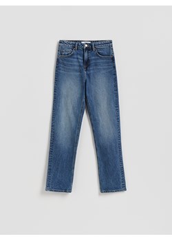 Reserved - Jeansy straight - granatowy ze sklepu Reserved w kategorii Jeansy damskie - zdjęcie 189062546