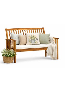 Ławka ogrodowa z poduszką P6-W55 ze sklepu Edinos.pl w kategorii Ławki ogrodowe - zdjęcie 189063195