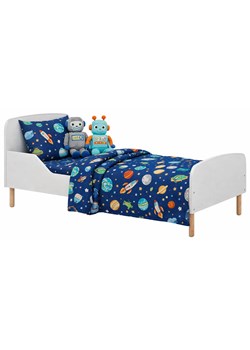 Białe łóżko dziecięce z materacem 90x180 cm F0-L89 ze sklepu Edinos.pl w kategorii Łóżka i materace - zdjęcie 189063206