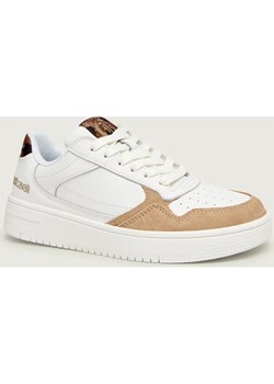 Just Cavalli Skórzane sneakersy FONDO AZULA DIS.05 | zamsz ze sklepu Gomez Fashion Store w kategorii Buty sportowe damskie - zdjęcie 189064235