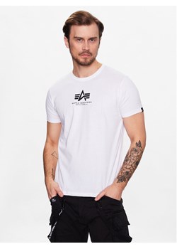 Alpha Industries T-Shirt Basic 118533 Biały Regular Fit ze sklepu MODIVO w kategorii T-shirty męskie - zdjęcie 189066167