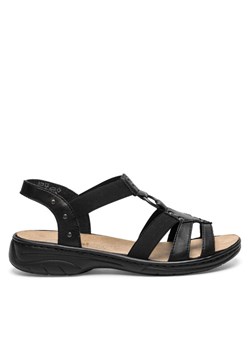 Rieker Sandały 64574-00 Czarny ze sklepu MODIVO w kategorii Sandały damskie - zdjęcie 189066206