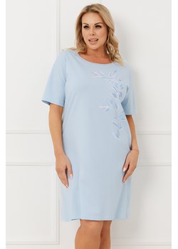 Italian Fashion Erula koszula nocna krótki rękaw niebieski ze sklepu kontri.pl w kategorii Koszule nocne - zdjęcie 189067536