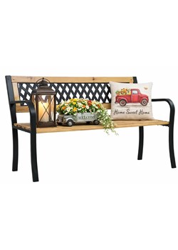 Klasyczna ławka ogrodowa T4-K09 ze sklepu Edinos.pl w kategorii Ławki ogrodowe - zdjęcie 189068159