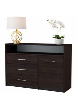 Minimalistyczna Komoda Z Szufladami Wenge R9-M48 ze sklepu Edinos.pl w kategorii Komody - zdjęcie 189068167