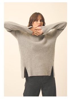 Just Cashmere Kaszmirowy sweter "Louise" w kolorze szarym ze sklepu Limango Polska w kategorii Swetry damskie - zdjęcie 189068898