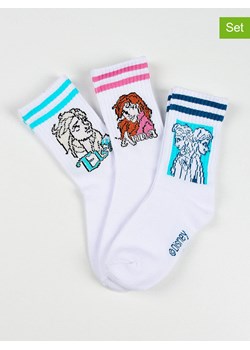 FROZEN Skarpety (3 pary) "Kraina Lodu" w kolorze białym ze sklepu Limango Polska w kategorii Skarpetki dziecięce - zdjęcie 189069087
