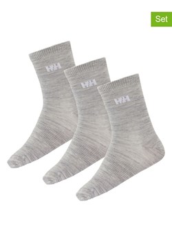 Helly Hansen Skarpety (3 pary) w kolorze szarym ze sklepu Limango Polska w kategorii Skarpetki dziecięce - zdjęcie 189069167
