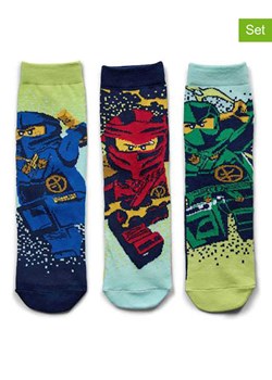 LEGO Skarpety (3 pary) ze wzorem ze sklepu Limango Polska w kategorii Skarpetki dziecięce - zdjęcie 189069218
